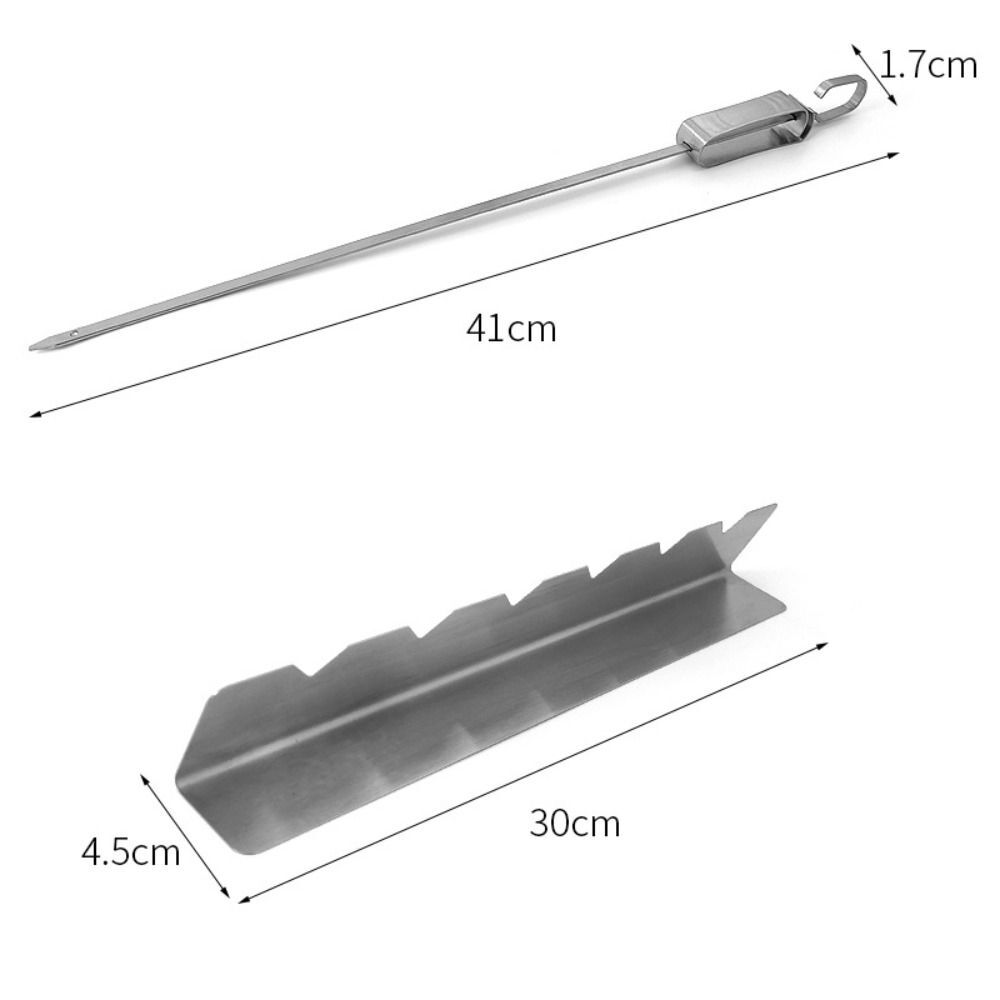 Skewers Holder Grill Holder Stainless Steel Barbecue Tool BBQ Grill