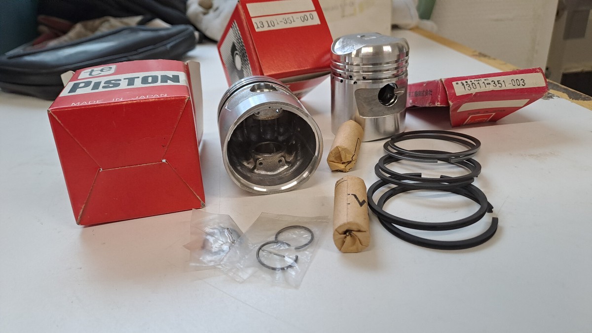 Honda CD CB 125 K B6 1969-76 Std Size Pistons Kit 13101-351 Honda CD CB 125 K B6 1969-76 Std Size Pistons Kit 13101-351