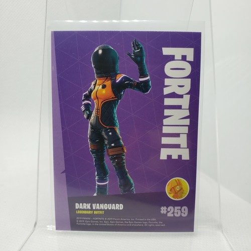 2019 Panini Fortnite Series 1 USA #259 DARK VANGUARD LEGEND NON Holo - Picture 2 of 2