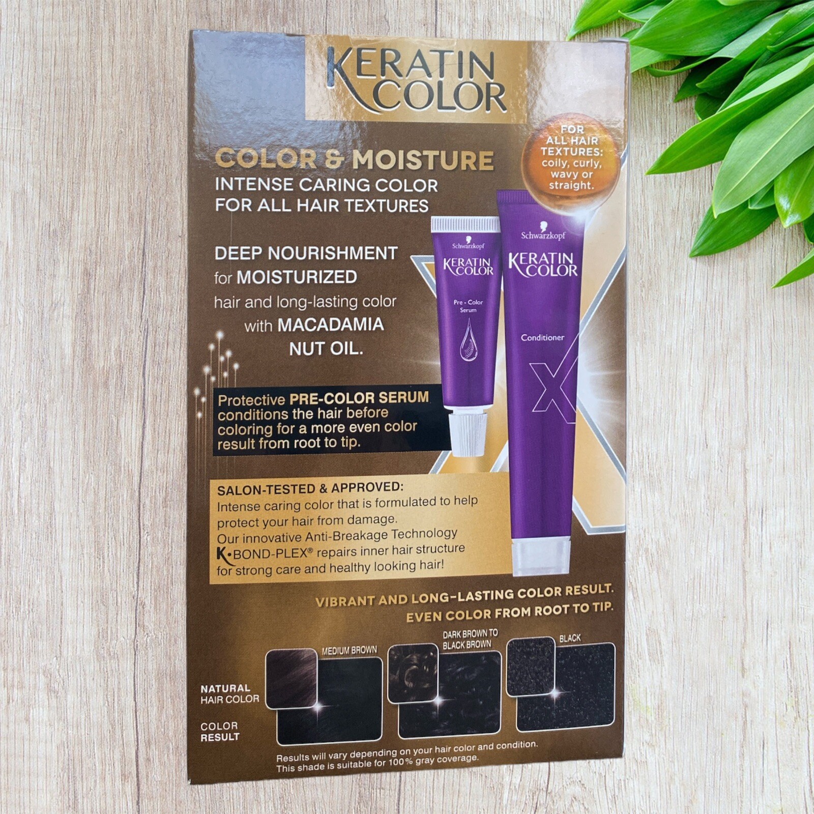 Schwarzkopf Keratin Color & Moisture Permanent Hair Color Jet Black Lot of 3