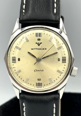 Vintage Longines Wittnauer Stainless Steel Mens Watch 17j 2956