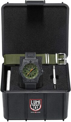 Luminox Green Dial 45mm Carbonox Swiss Quartz 200M Men's  Watch