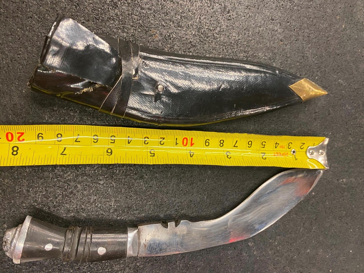 Vintage WW2 Gurkha Knife India Military Soldier Service Fixed