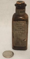 Antique Eli Lilly Aloes & Asafetida Medicine Bottle Rare Eli Lilly & Company