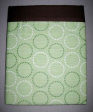 CHILDREN'S PLACE - Safari - Circles on Green w/ Brown Border NURSERY VALANCE