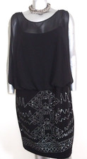 FREDERICKS OF HOLLYWOOD BLACK FORMAL OCCASION DRESS Size 2X SLEEVELESS CHIFFON