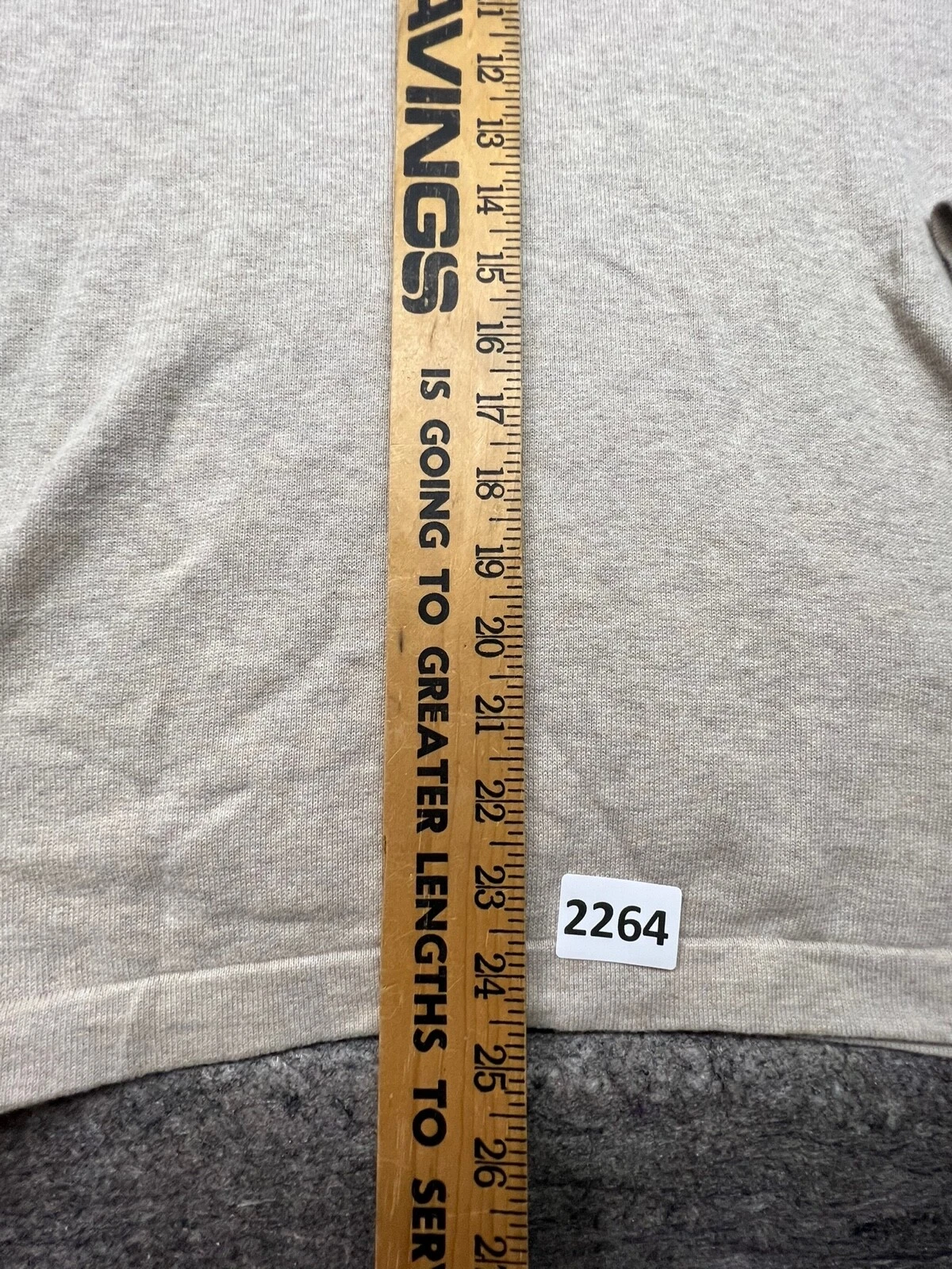 VETEMENTS Felpa uomo Banana Republic media beige scollo a V maglione cotone M