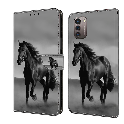 Flip Painted Card Wallet Phone Case For Nokia 5.4 3.4 6.3 G20 G10 G300 G21 G11 - Picture 28 of 29