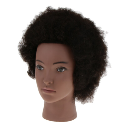 Salon Hairdressing Practice Training Head Short Afro Hair