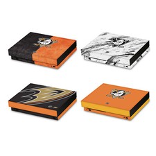 OFFICIAL NHL ANAHEIM DUCKS VINYL STICKER SKIN DECAL COVER FOR XBOX ONE X CONSOLE