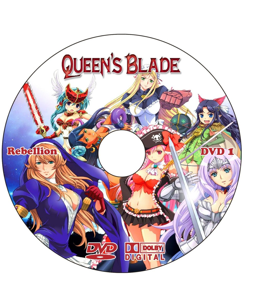 Queen's Blade Anime Series Collection + Ovas + Specials UNCENSORED