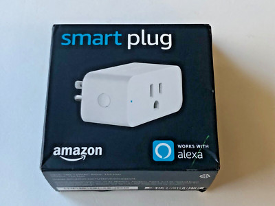 NEW SEALED Amazon Alexa Smart Plug - White 3 Prong Wi-Fi Single Socket Indoor