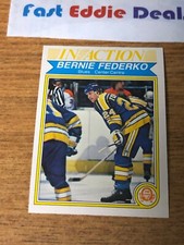 O-PEE-CHEE NHL HOCKEY 1982-83 BERNIE FEDERKO IN ACTION CARD 303 ST LOUIS BLUES 