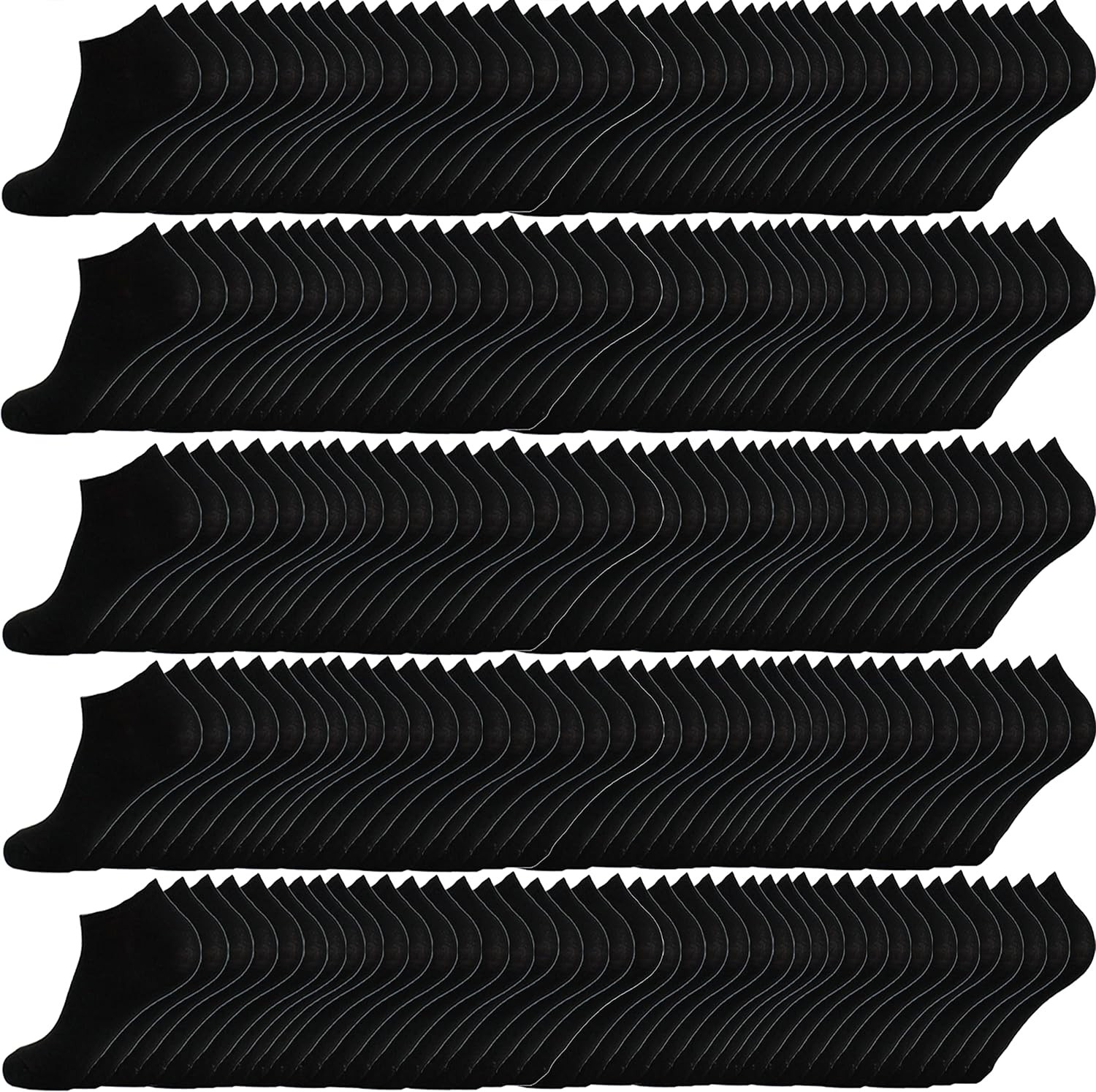 100 Pairs Thin Low Cut Ankle Socks for Men & Women Bulk Socks,Breathable Casual