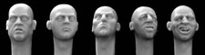 Hornet 5 Heads For 13254mm Figures Style 3 H3203