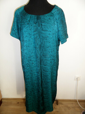 COMMA chic dress snake print green black size 42 top 1021