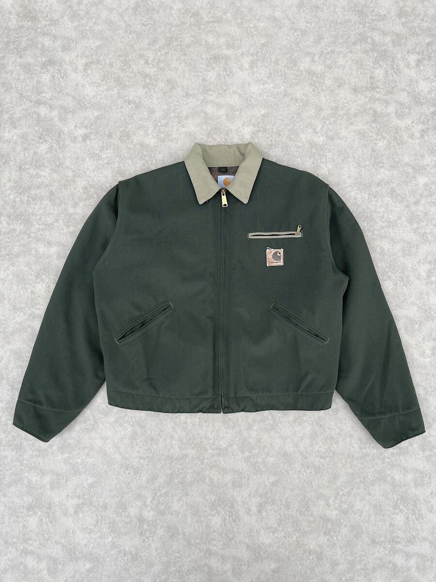 Vintage Carhartt Detroit Jacket Olive Green USA Made Size M Vintage Carhartt Detroit Jacket Olive Green USA Made Size M