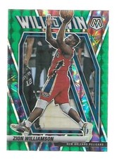 2020-21 Panini Mosaic Will to Win Mosaic Green #13 Zion Williamson