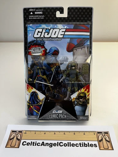 GI Joe Comic Pack Cobra Commander & Tripwire 25th Anniv. Sealed NEW on Card -1