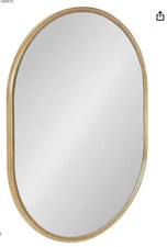 Kate and Laurel Caskill Capsule Framed Wall Mirror - 18x24 - Gold