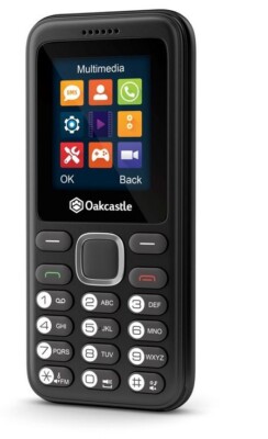 Bluetooth Mobiltelefon Oakcastle F100 Dual SIM Mini ohne Vertrag, MP3, NEUWERTIG