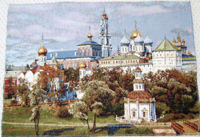 Suzdal Black Domes Temple. Trinity Sergius Lavra. Male Monastery. Sergiev Posad.