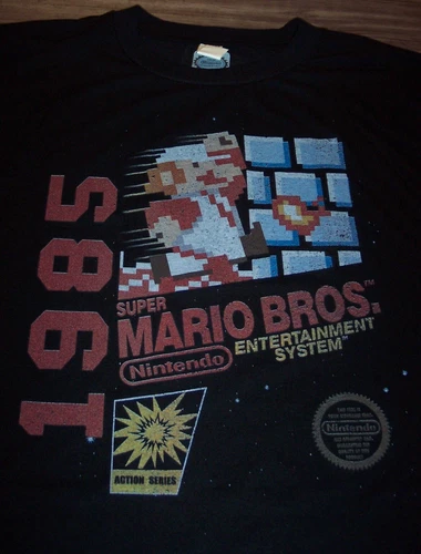 VINTAGE STYLE 1985 SUPER MARIO BROS. NES Nintendo T-Shirt Big and Tall  4XL NEW