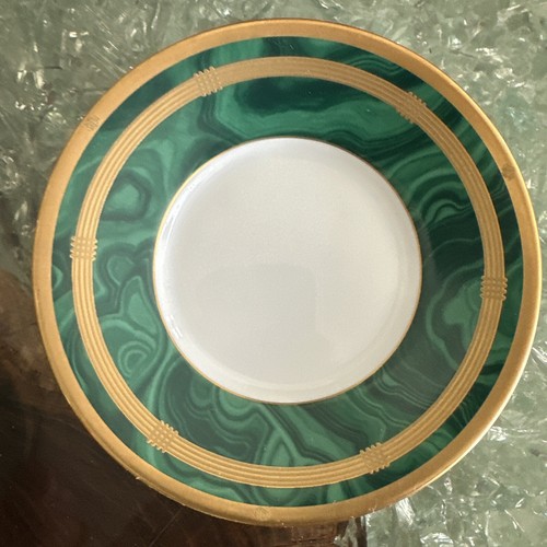 Taza y platillo verde malaquita Christian Dior Gaudron - Imagen 3 de 5