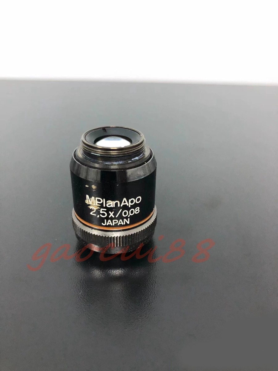1PC OLYMPUS MPlanApo 2.5X/0.08 ∞/- Microscope Objective 1PC OLYMPUS MPlanApo 2.5X/0.08 ∞/- Microscope Objective