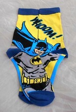DC COMICS BATMAN IN ACTION MEN'S MULTI-COLORED CREW SOCKS