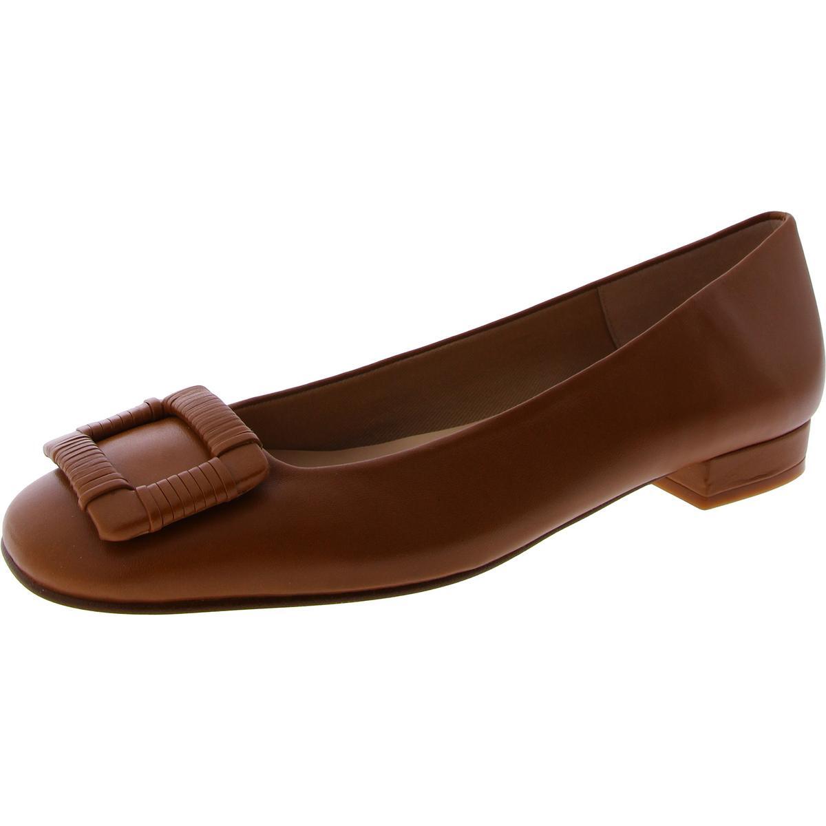 Женские мокасины-слипоны из коричневой кожи Lele от FS/NY, размер 8,5 (B, M) BHFO 2559