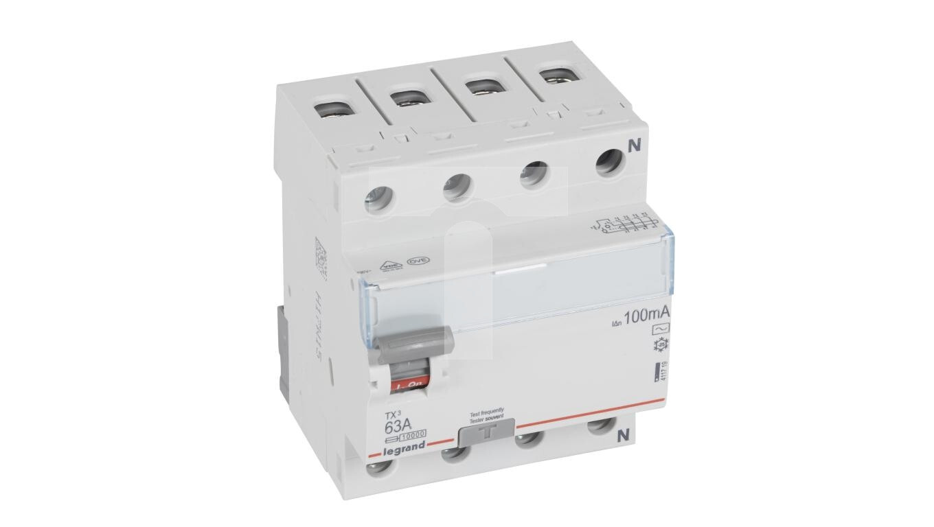 RCD 4P 63A 0.1A type AC P304 TX3 411719 /T2UK