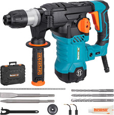 Powerful 1-1/4" SDS-Plus Rotary Hammer Drill with Vibration Control & Case