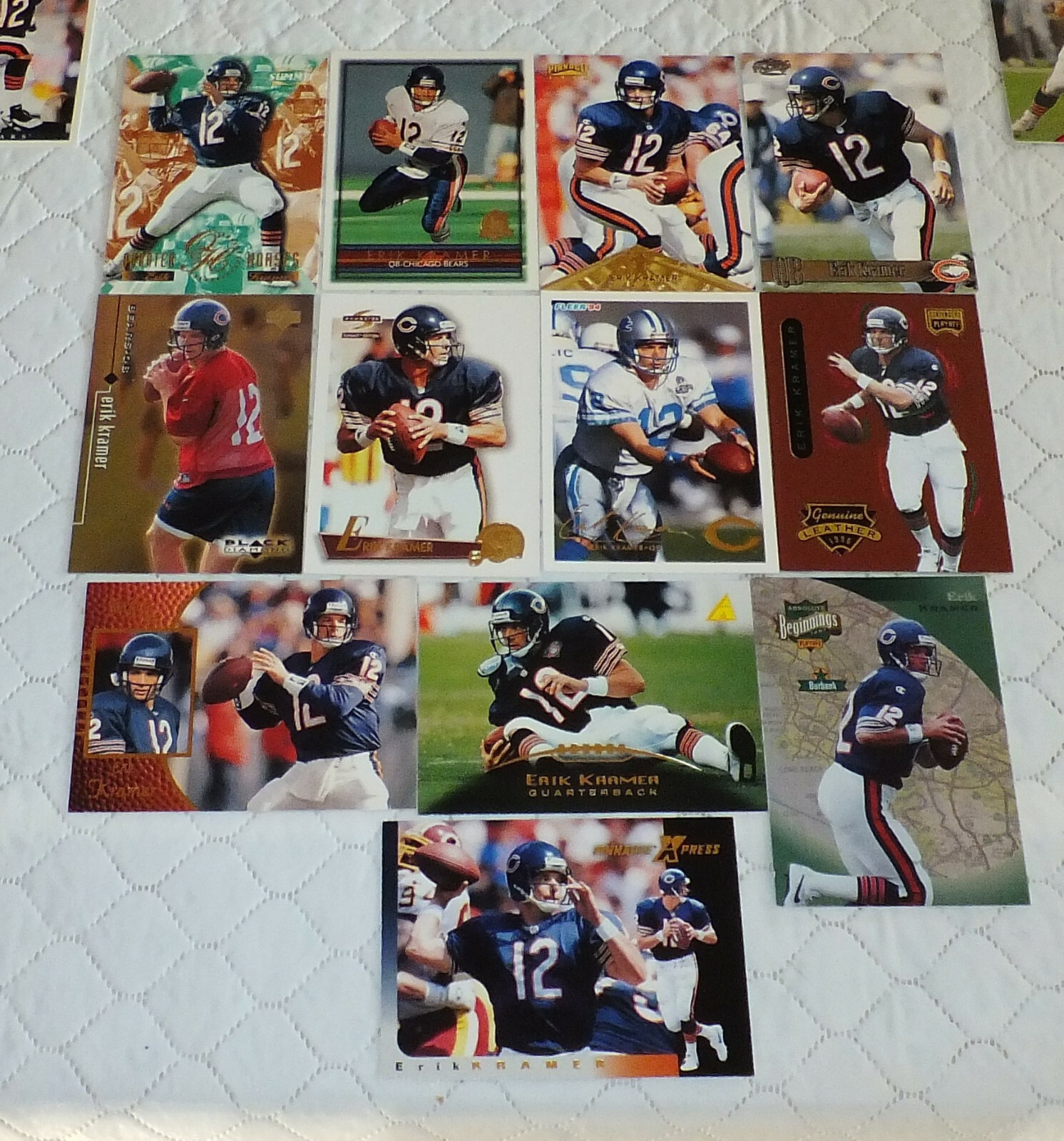 ERIK KRAMER  -  Quarterback - Bears / Lions - 12 Card Assorted Lot  **You Pick**