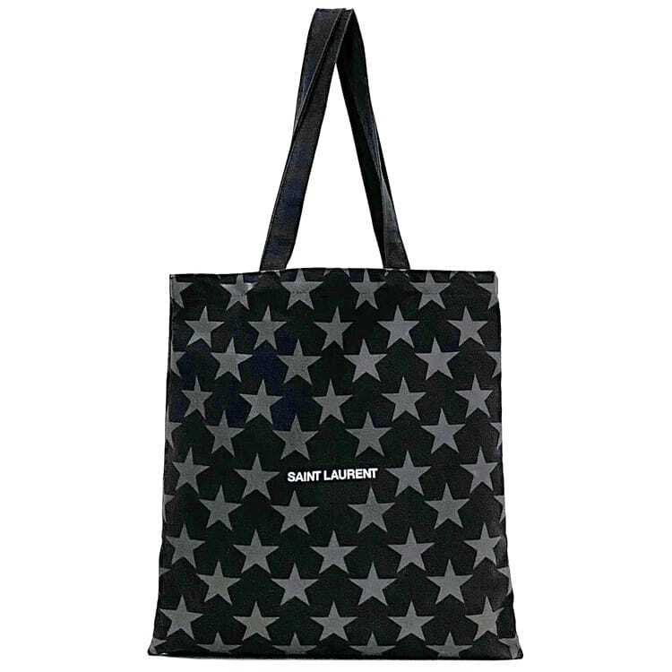 YSL ブラック ハンドバッグ 星型スタッズ付き
