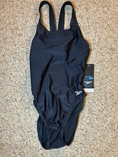 Speedo Pro Lt Black One Piece Swim Suit Size 6/32