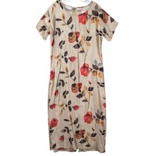 Vintage Marisol Floral Maxi Dress Sz M Spring Cottagecore Boho 100% Rayon India