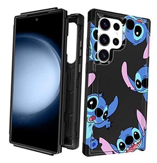 for Samsung Galaxy S23 Ultra 6.8” Heavy Duty Phone Case for 1Black Shidizai