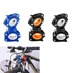 360°Adjustable Bicycle Bike Flashlight Torch Clamp Clip Mount Bracket Holder CA