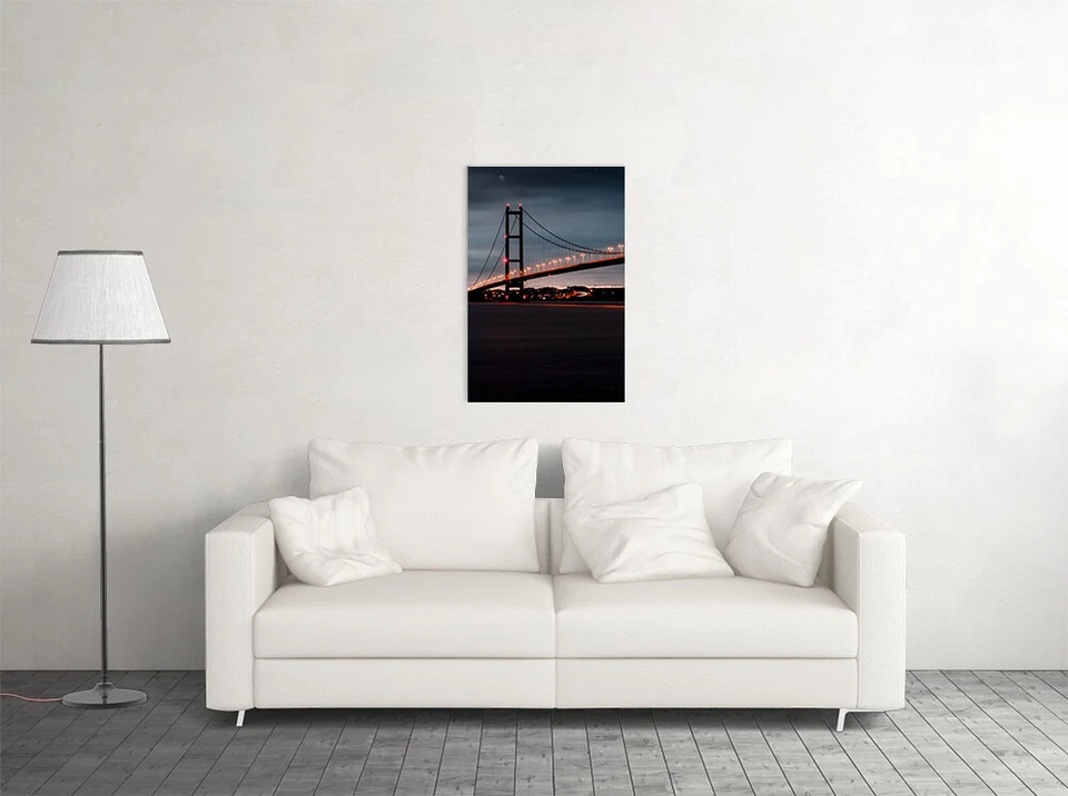 Casa de arte de pared de viaje nocturno puente Golden Gate de San Francisco - PÓSTER 20x30 Foto 2 de 3