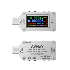 C3 USB meter 30V 5A Type-C Voltage Current Power Meter PD Trigger Charger Pow...