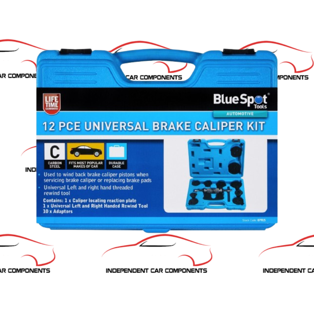 Bluespot Brake Caliper Rewind Tool 12pc Right Left Piston Wind Back Tool 07915