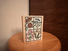 Hero Arts Checkerboard Flowers Wood Mounted Rubber Stamp S1232 Tulip Sunflower