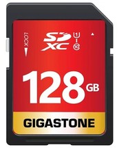 Gigastone 128GB SD Card UHS-I U1 Class 10 SDXC Memory Card High Speed Full HD...