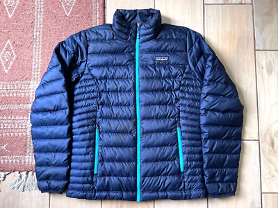 Womens PATAGONIANavy Blue Goose Down Sweater Puffer Jacket Small