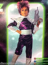 SPACE INVADERS PURPELLA PURPLE ASTRONAUT HALLOWEEN COSTUME SIZE LARGE