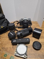 Minolta XG-M FILM CAMERA with Lots Of Extras Macro Soligor Auto Winder Tameron 2