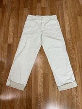 Alexander McQueen Pleat Trousers Italian Cotton Straight Mens 46 .!!