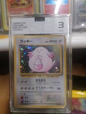 Nintendo 1996 Pokémon Base Set Chansey 113 JP Holo Rare PCG 3 Graded 