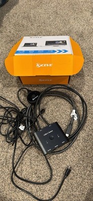 KCEVE KVM Switch 2 Monitors 2 Computers USB C HDMI DP, KVM Switch Dual Monitor